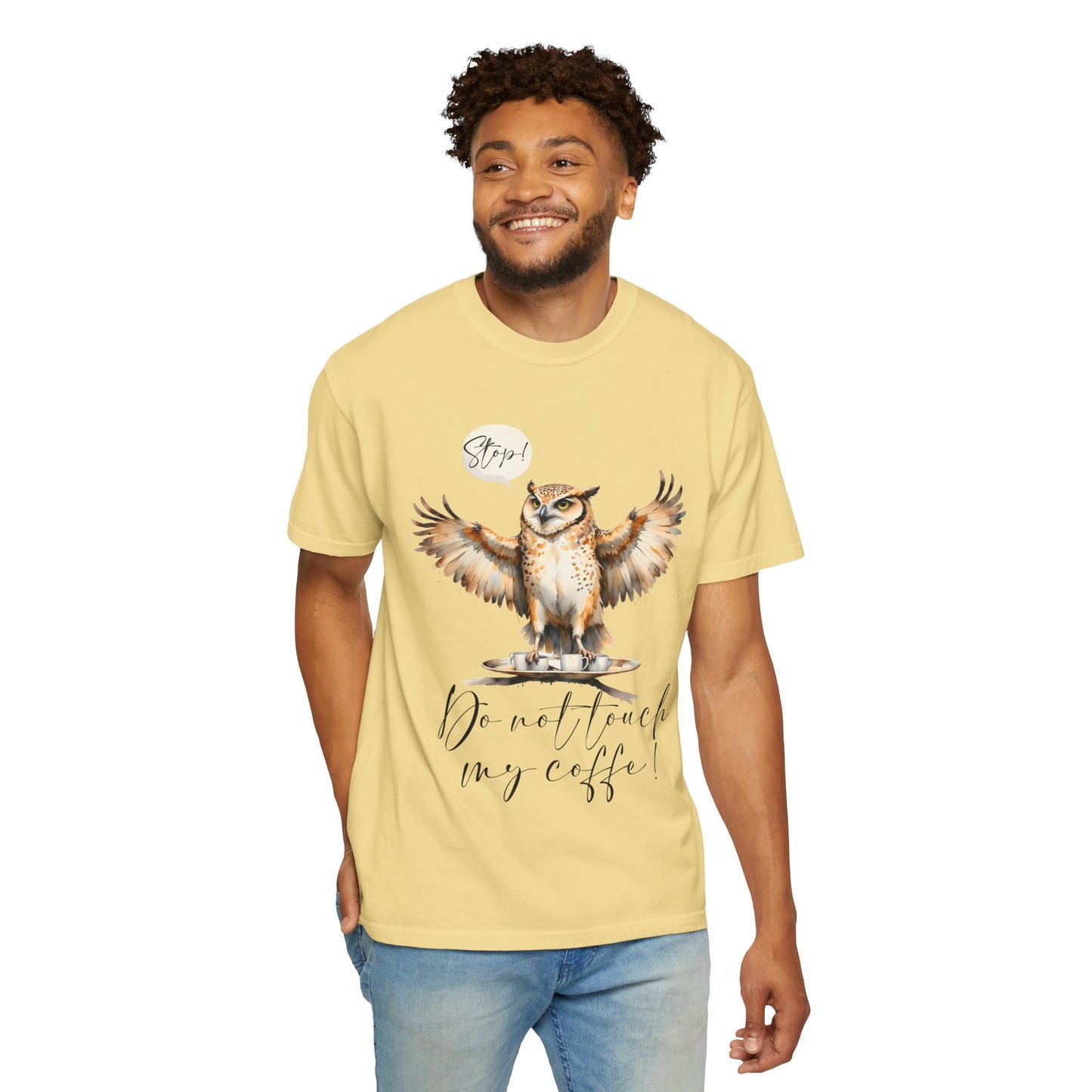 Owl “Do Not Touch My Coffee” Graphic T-Shirt