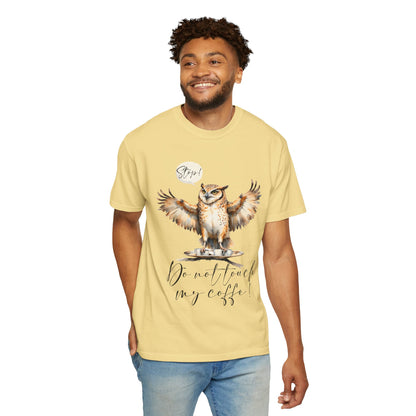 Owl “Do Not Touch My Coffee” Graphic T-Shirt