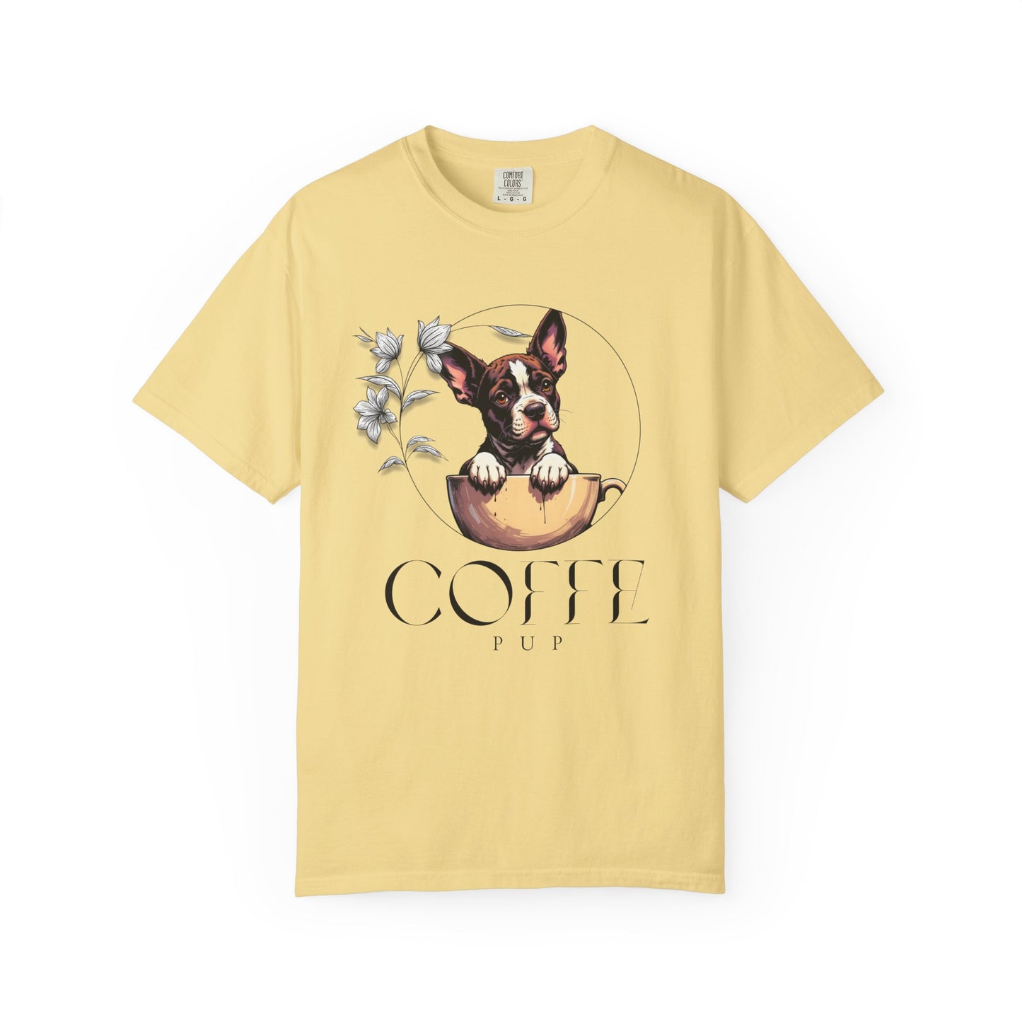 Coffee Pup Unisex Garment-Dyed T-shirt