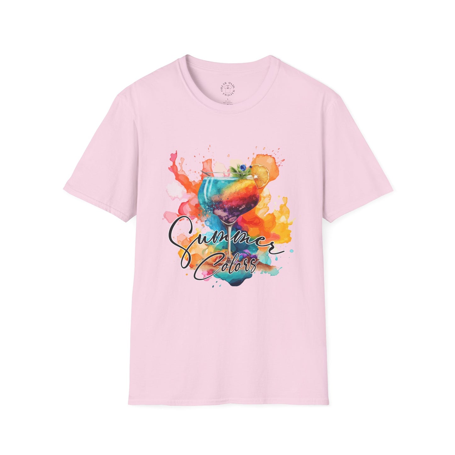 Colorful Artistic T-Shirt with Inspirational Design, Unisex Softstyle Tee, Gift for Art Lovers, Casual Wear, Birthday Gift Idea