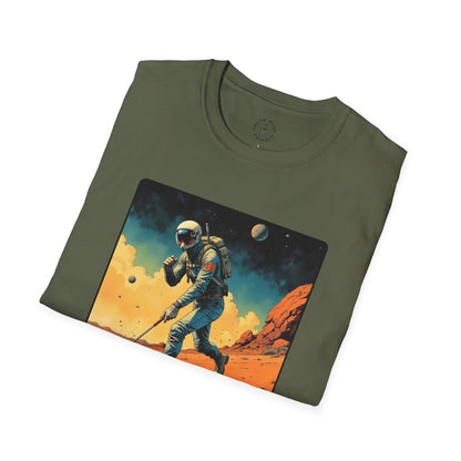 Vintage Space Explorer T-Shirt - 'My Game My Rules' golf, moon,sport