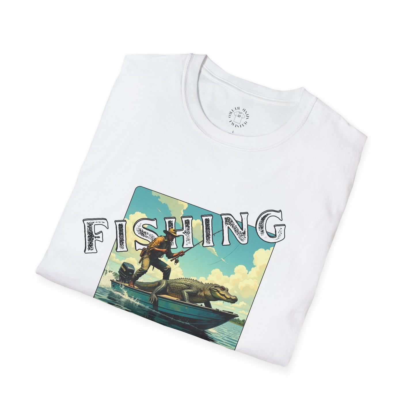 Fishing Like a Pro Unisex Softstyle T-Shirt - Perfect Gift for Anglers,gator,sport