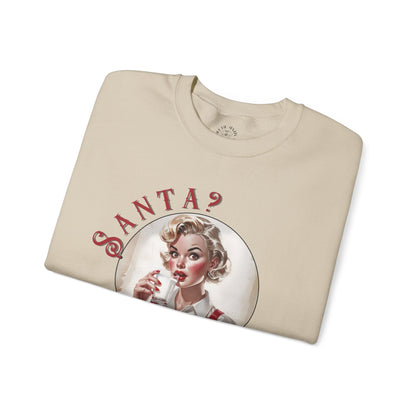 Funny Cookie Lover Sweatshirt - Retro Design - Santa? Christmas