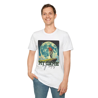 Retro Game Vibes Unisex Softstyle T-Shirt - 'My Game, My Rules' golf.sport