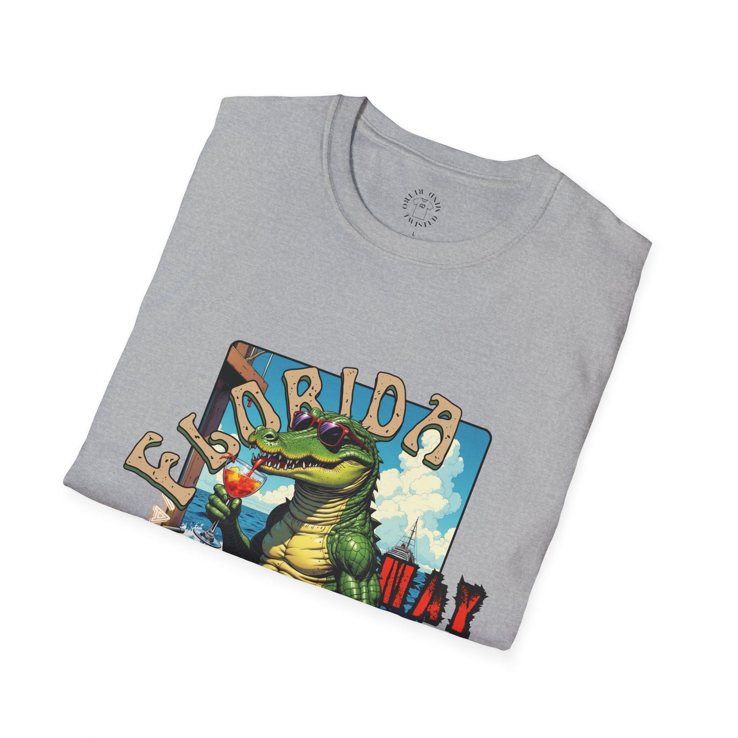 Florida Alligator Unisex Softstyle T-Shirt - Retro Vibe Casual Tee,vacation ,florida,