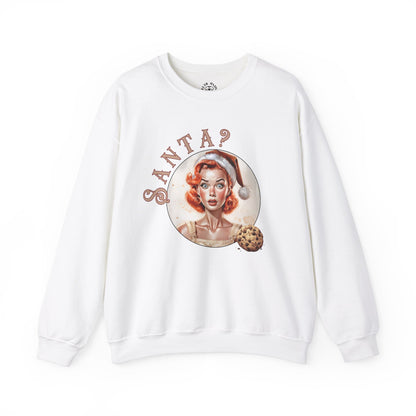 Funny Cookie Lover Sweatshirt - Retro Design - Santa? Christmas