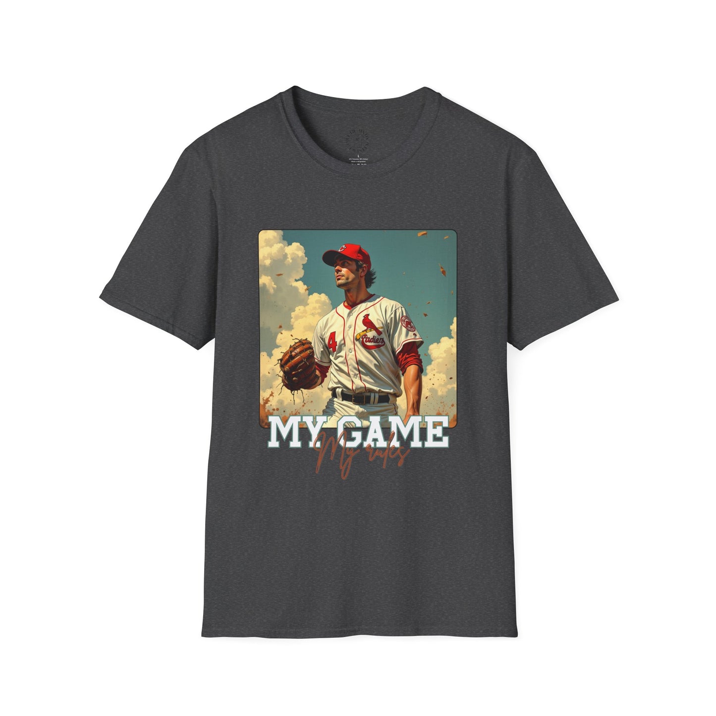 Retro Baseball T-Shirt - My Game My rules.sport,baseball