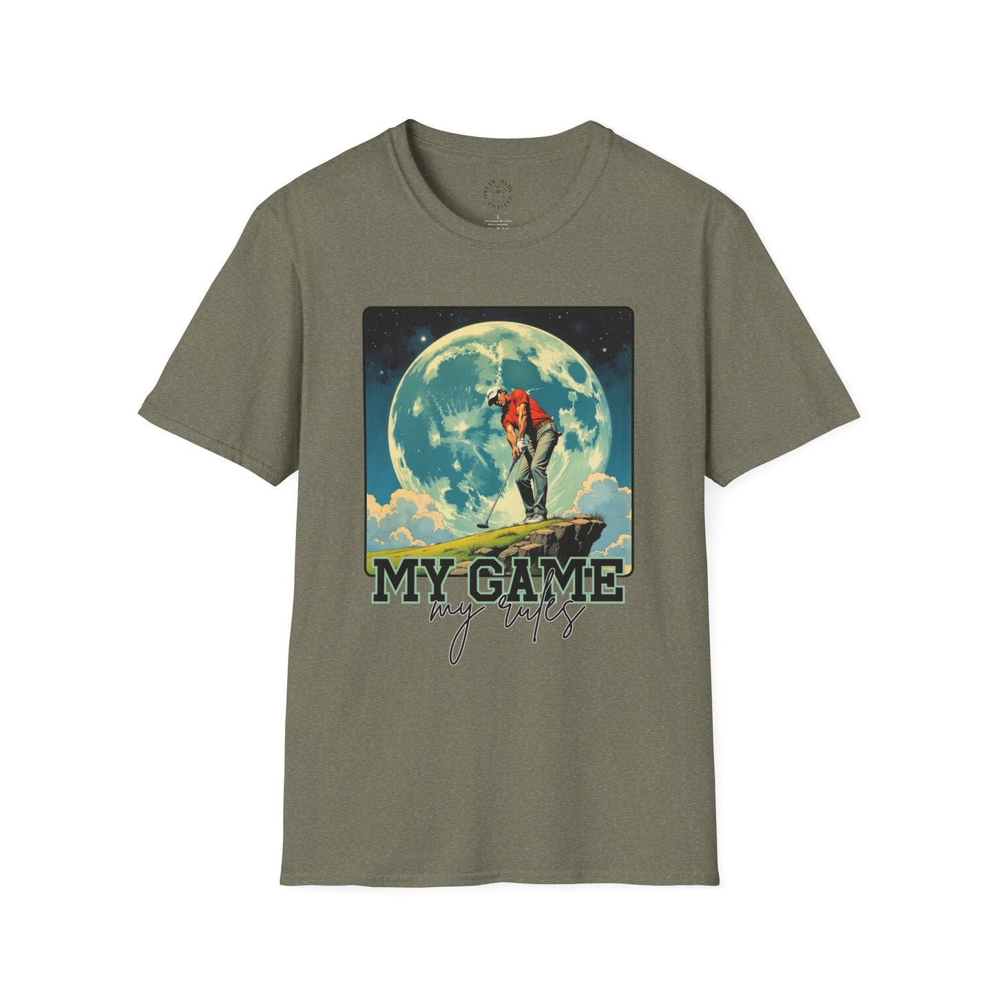Retro Game Vibes Unisex Softstyle T-Shirt - 'My Game, My Rules' golf.sport