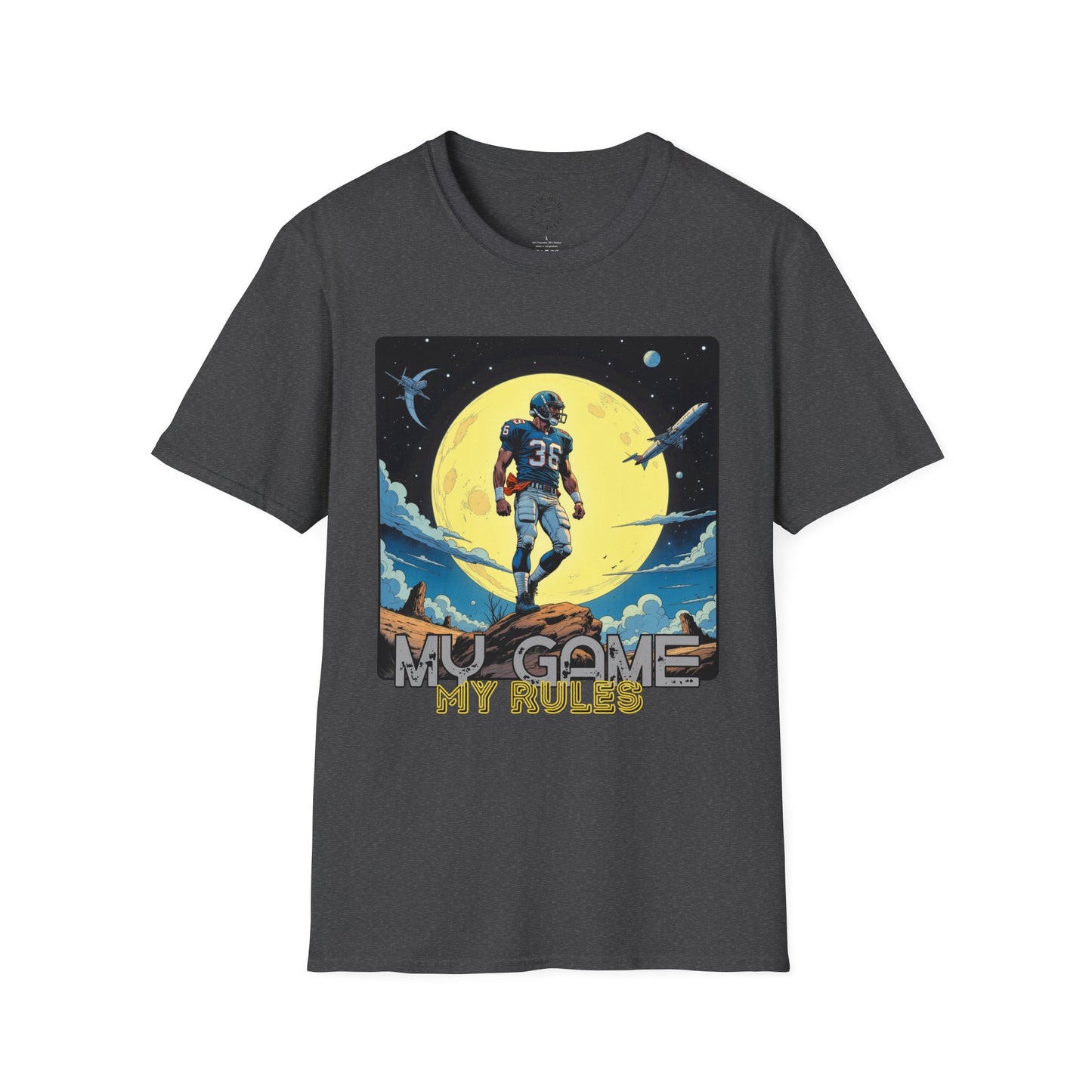 Men's Graphic T-Shirt - 'My Game My Rules' ,football, sport ,