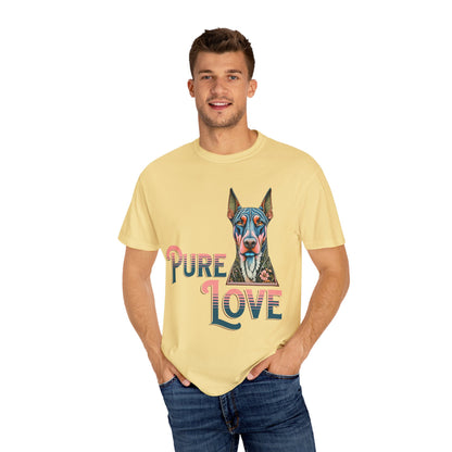 Pure Love Unisex Garment-Dyed T-Shirt - Dog Lovers Tee