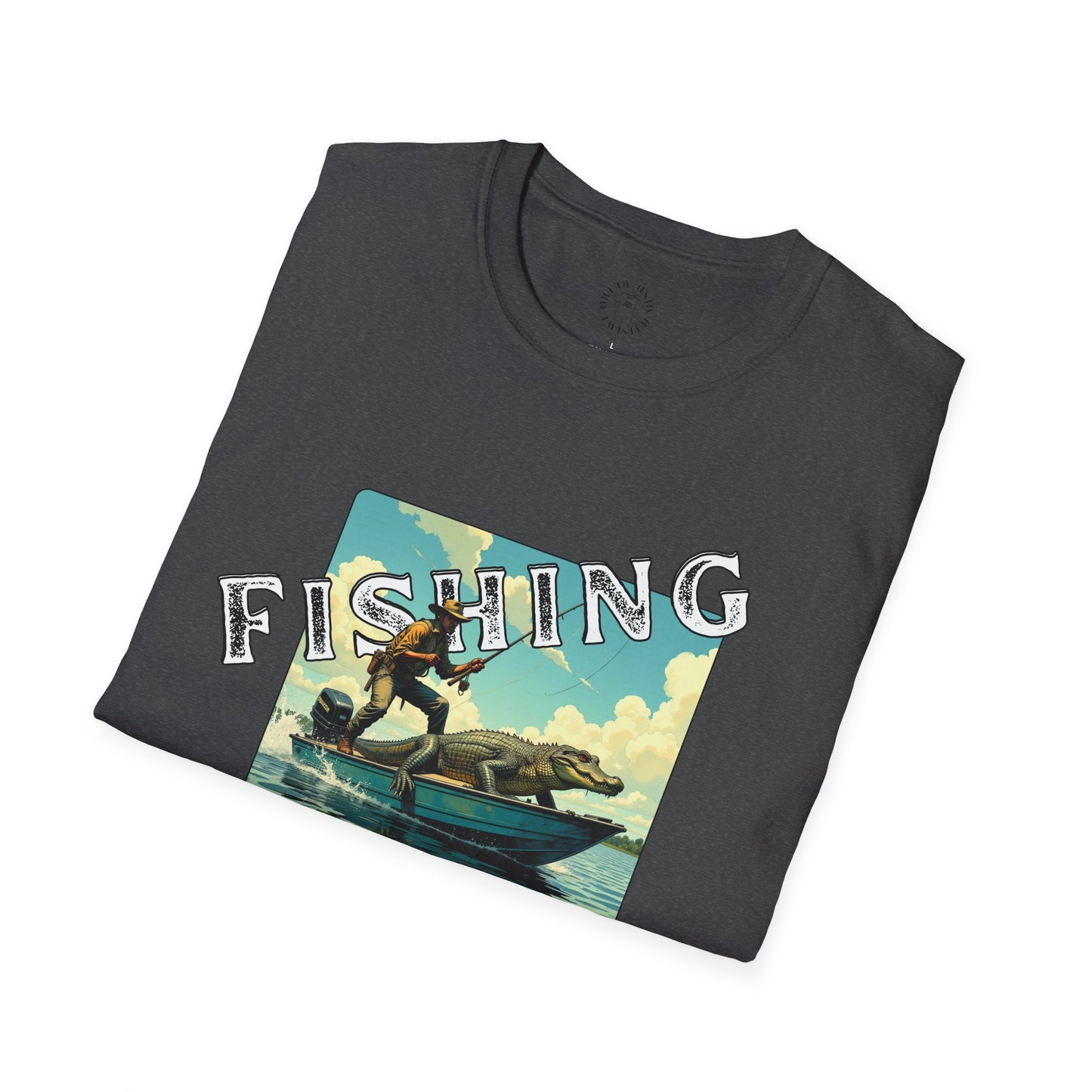 Fishing Like a Pro Unisex Softstyle T-Shirt - Perfect Gift for Anglers,gator,sport