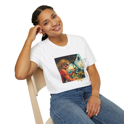 In My Element Graphic T-Shirt | Unisex Softstyle Tee,woman driving