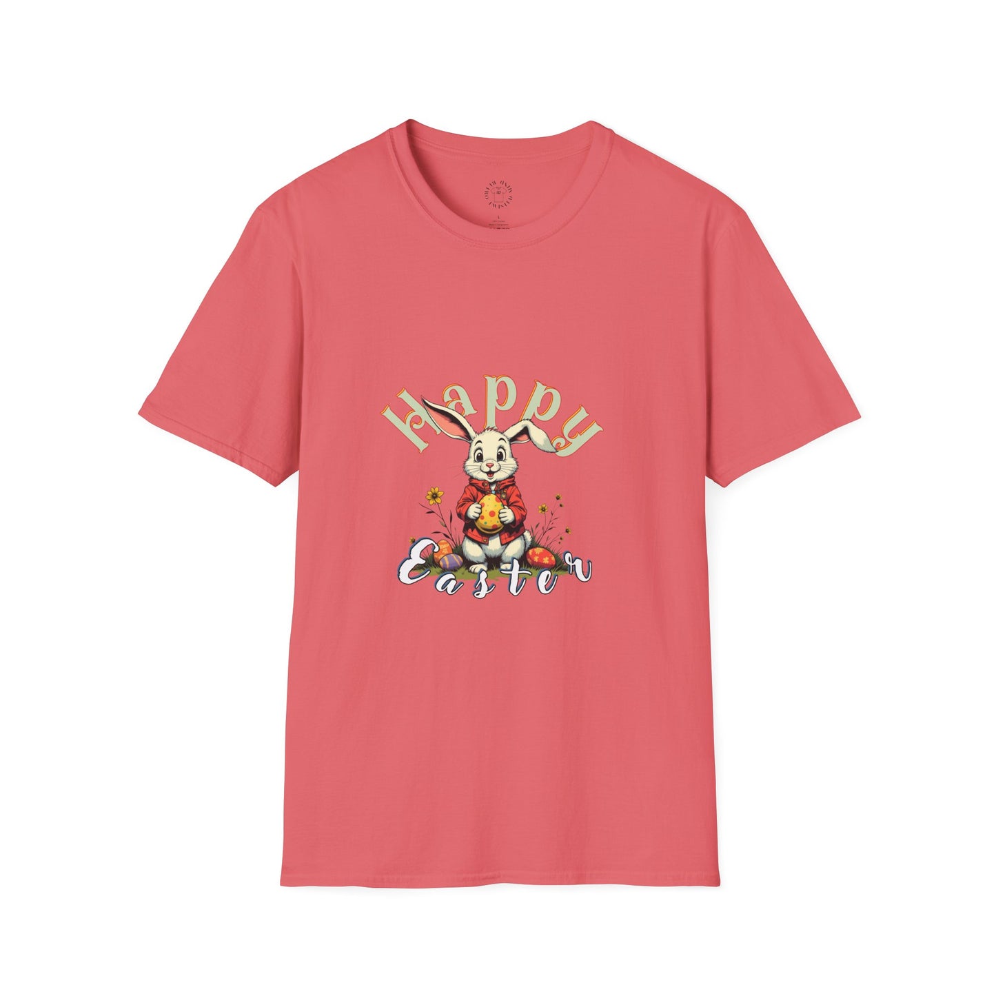 Happy Easter Unisex Softstyle T-shirt - Spring Celebration Tee,easter bunny