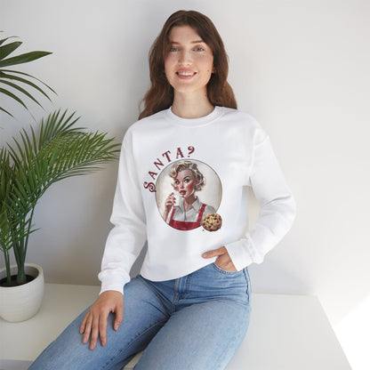Funny Cookie Lover Sweatshirt - Retro Design - Santa? Christmas