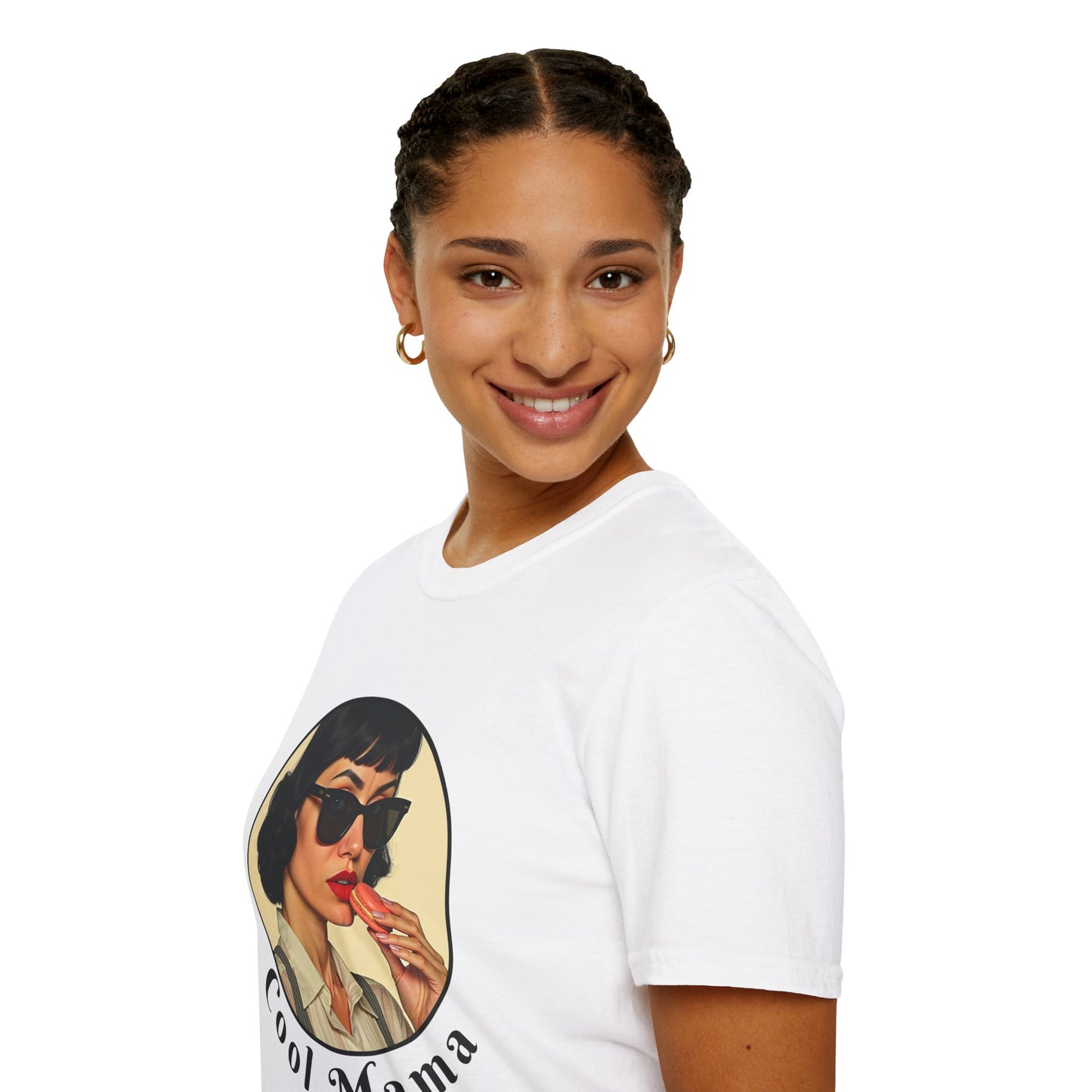 Cool Mama Unisex Softstyle T-Shirt - Retro Vintage Vibe,mom