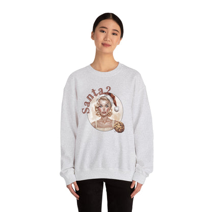Funny Cookie Lover Sweatshirt - Retro Design - Santa? Christmas