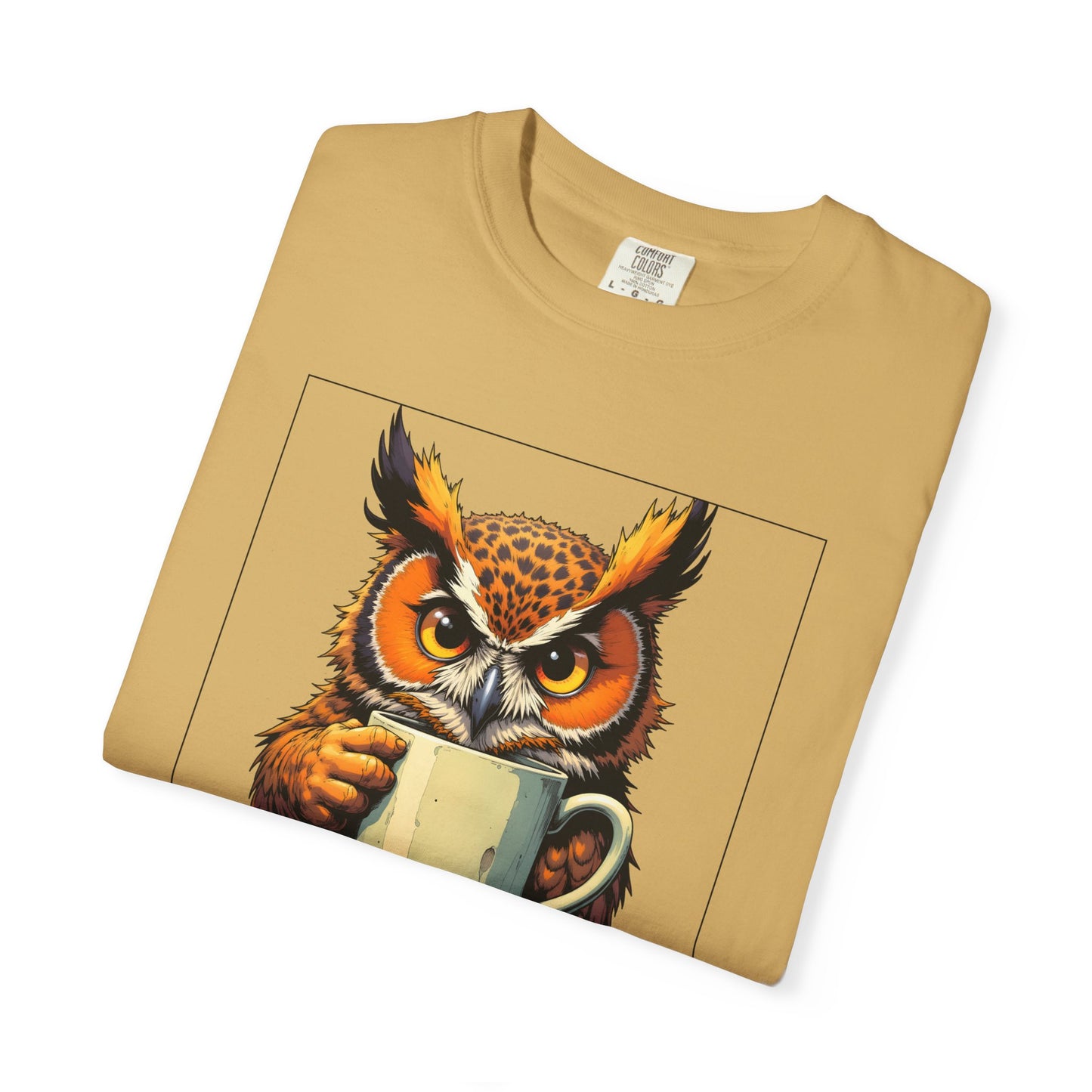 Coffee Owl T‑Shirt - "Touch My Coffee and You'll Need a New Hand" Graphic Tee