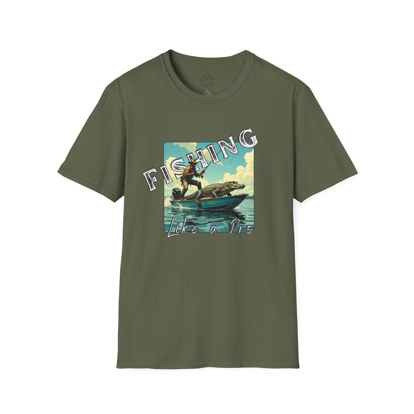 Fishing Like a Pro Unisex Softstyle T-Shirt - Perfect Gift for Anglers,gator,sport