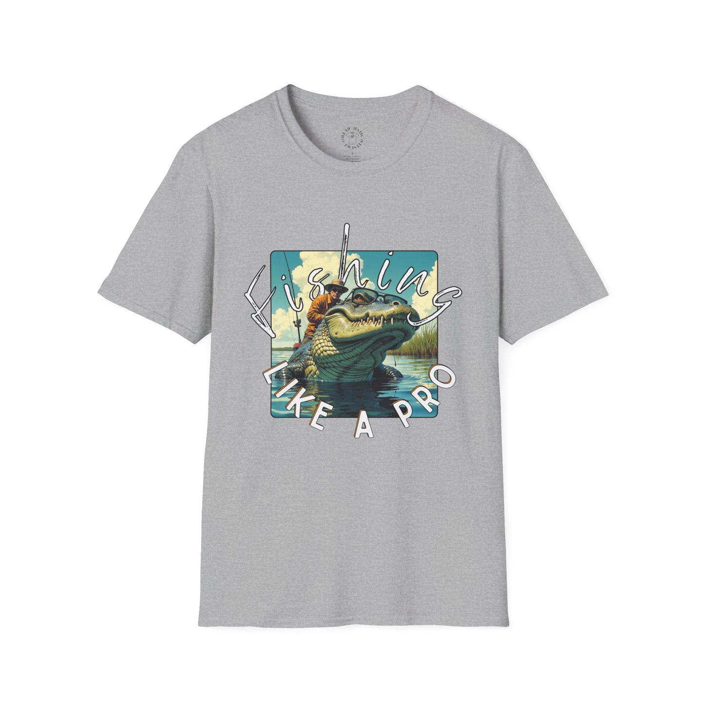 Fishing Like a Pro Unisex Softstyle T-Shirt,gator