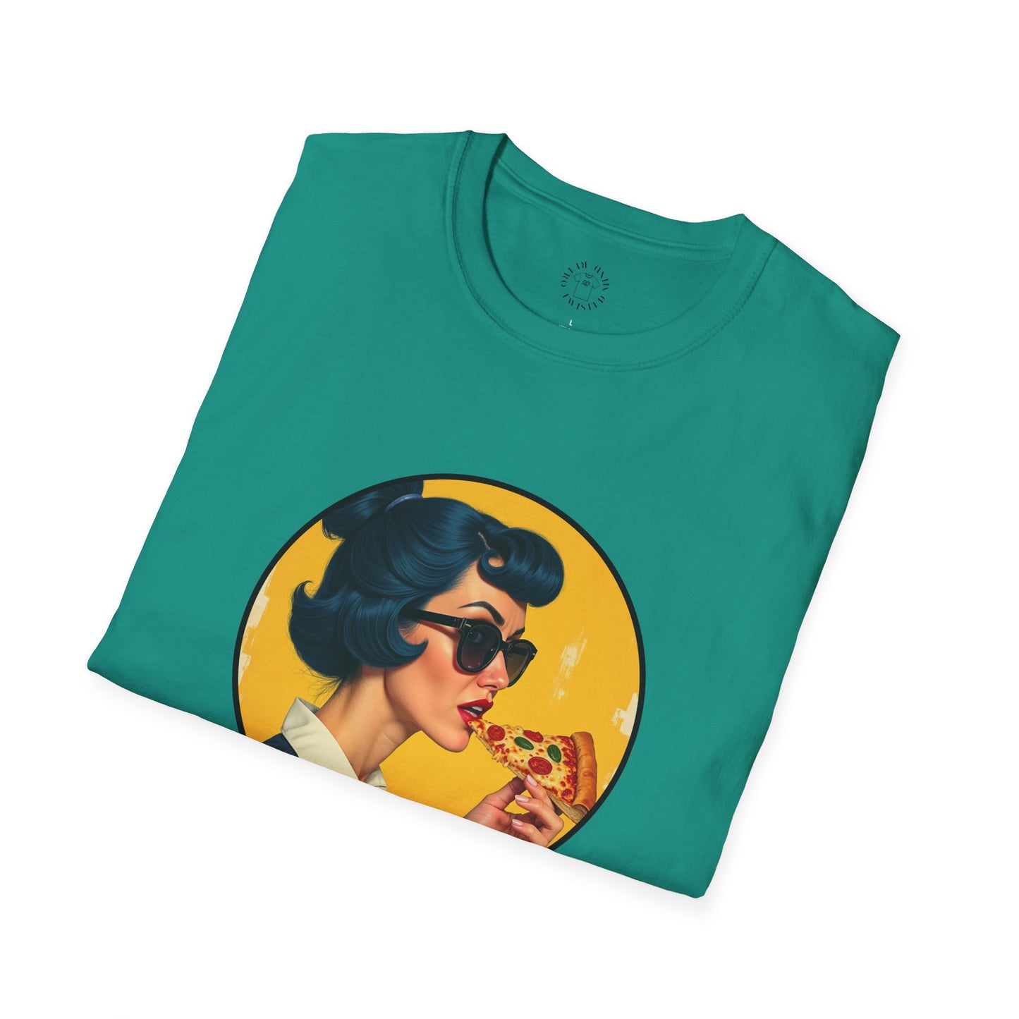 Cool Mama Unisex Softstyle T-Shirt - Retro Chic Pizza Lover Tee,mom