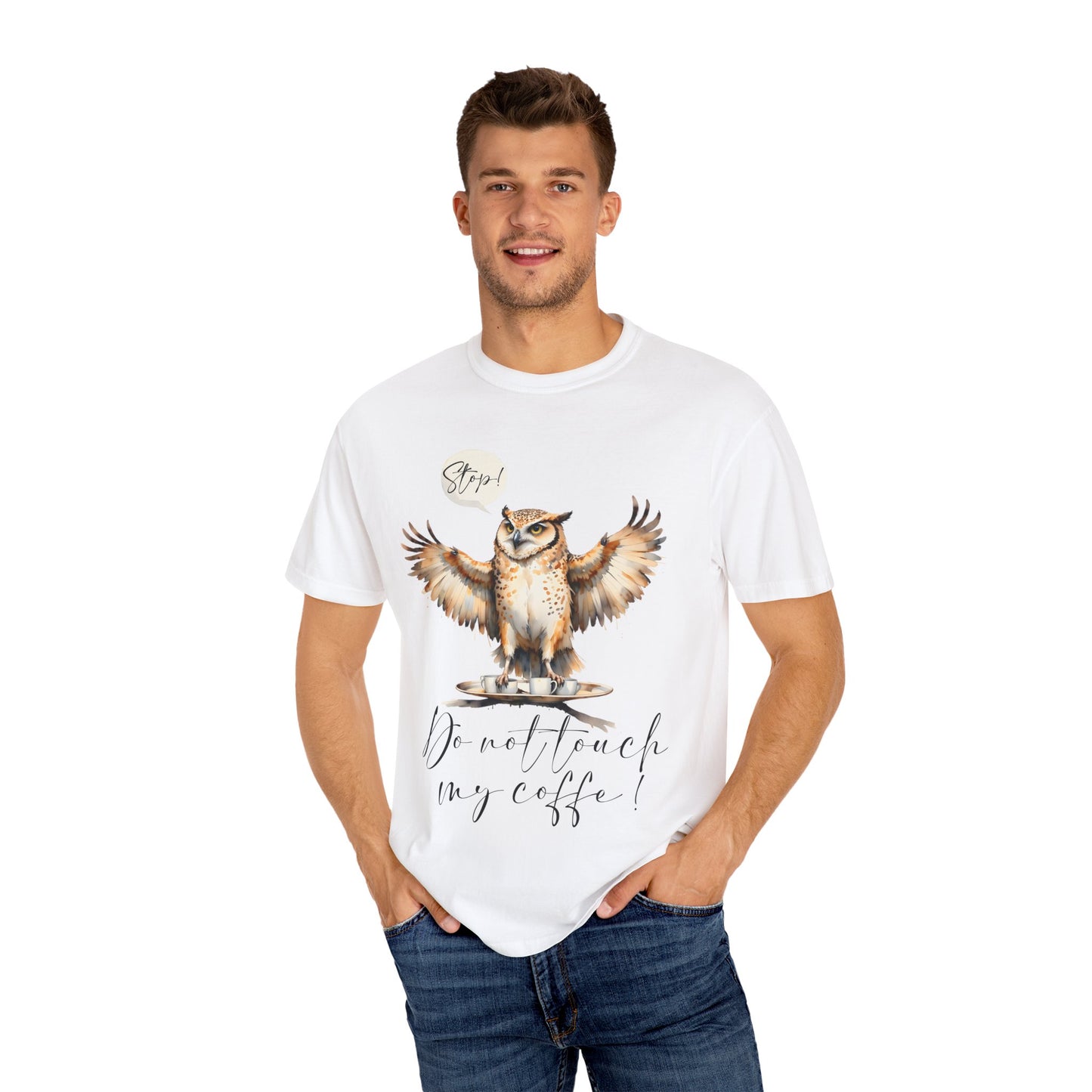 Owl “Do Not Touch My Coffee” Graphic T-Shirt