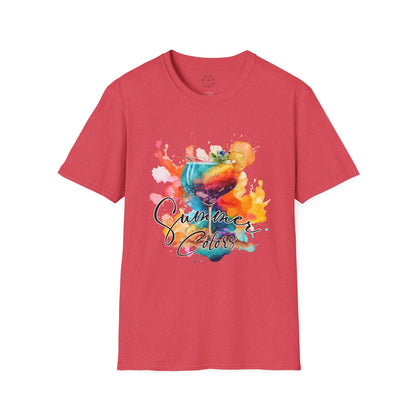 Colorful Artistic T-Shirt with Inspirational Design, Unisex Softstyle Tee, Gift for Art Lovers, Casual Wear, Birthday Gift Idea
