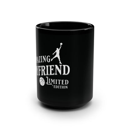 Amazing Boyfriend, Basketball, Valentine's  day gift for him .Black Mug