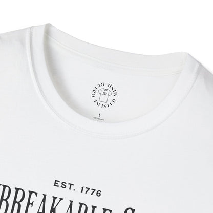 Unisex Softstyle T-Shirt - Unbreakable Spirit Skull Design - Perfect for Independence Day