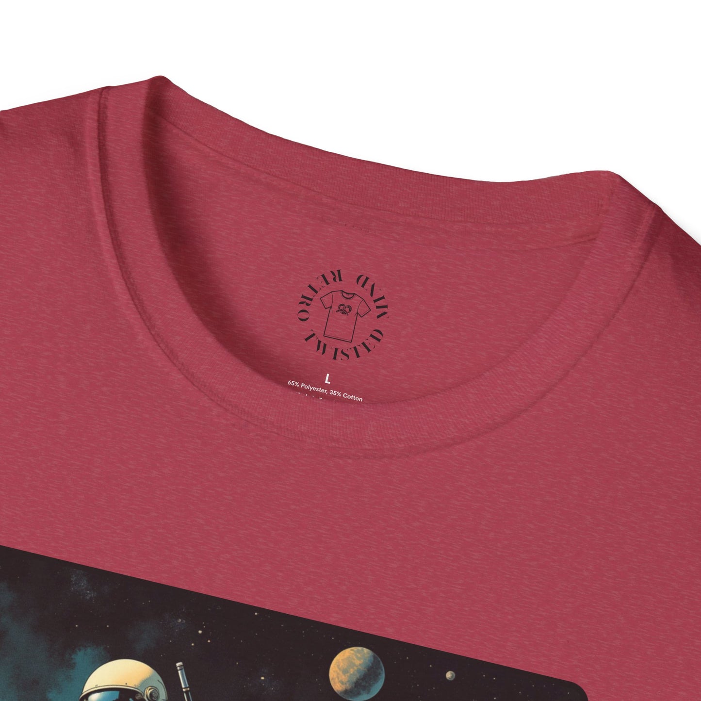 Vintage Space Explorer T-Shirt - 'My Game My Rules' golf, moon,sport