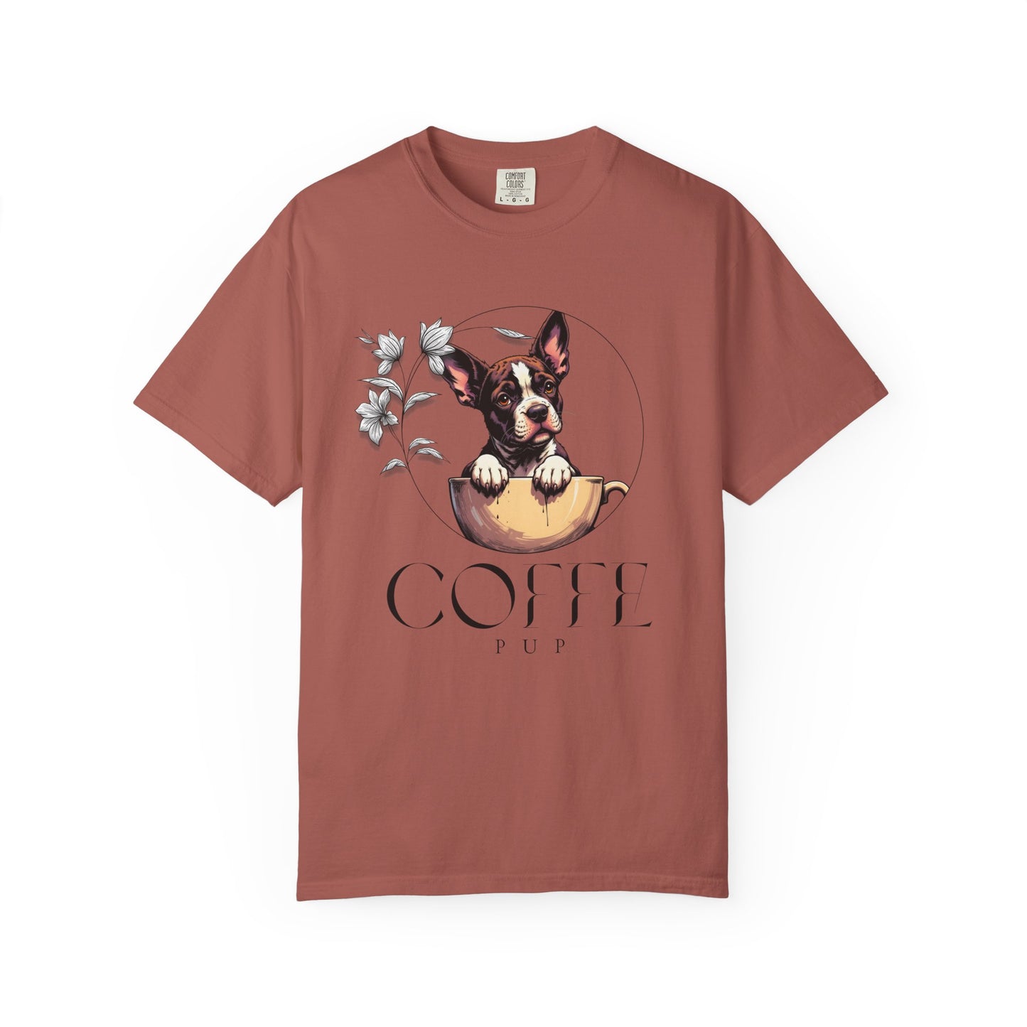 Coffee Pup Unisex Garment-Dyed T-shirt