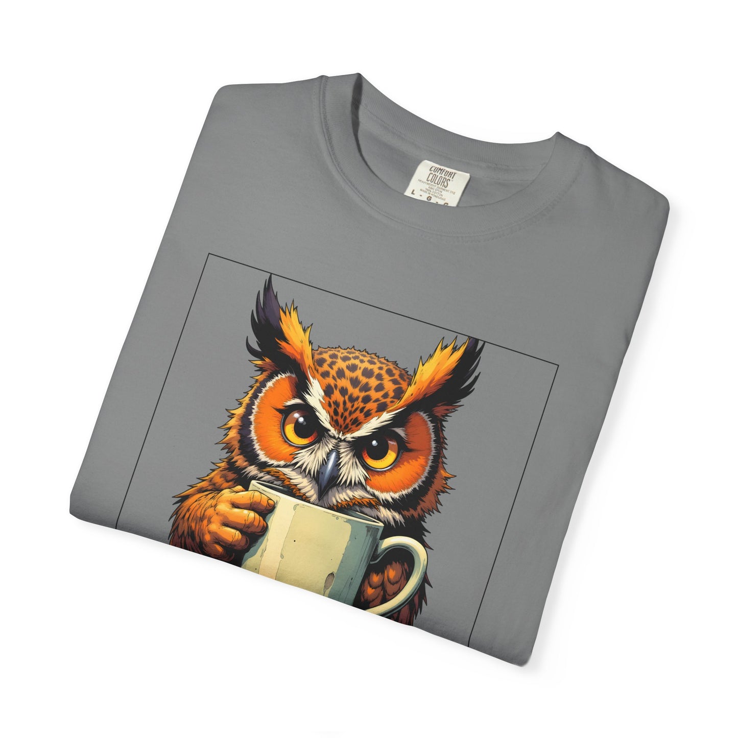 Coffee Owl T‑Shirt - "Touch My Coffee and You'll Need a New Hand" Graphic Tee