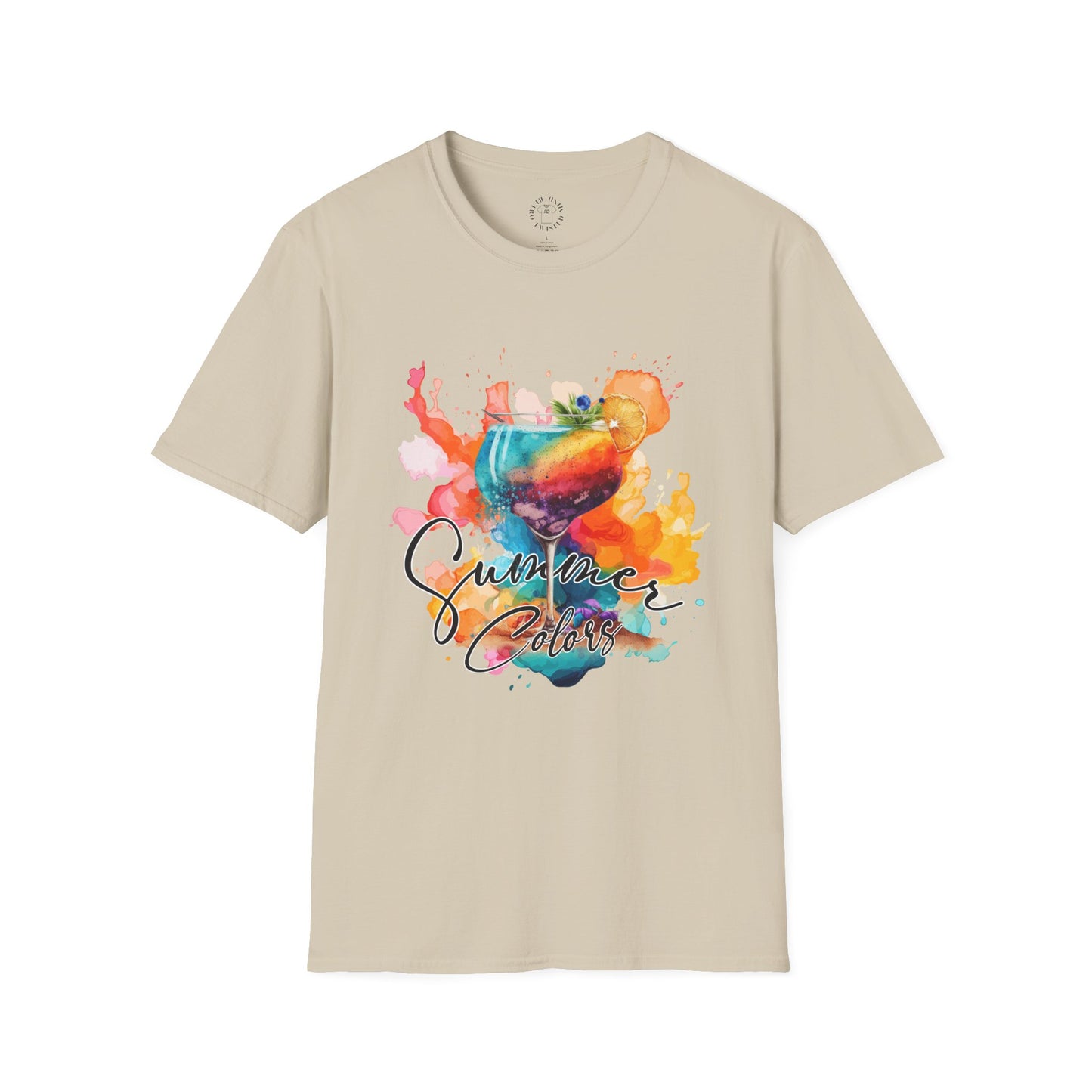 Colorful Artistic T-Shirt with Inspirational Design, Unisex Softstyle Tee, Gift for Art Lovers, Casual Wear, Birthday Gift Idea
