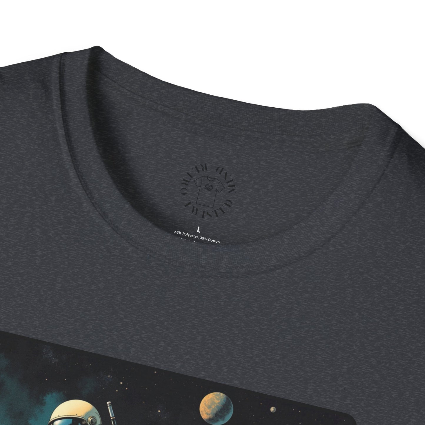 Vintage Space Explorer T-Shirt - 'My Game My Rules' golf, moon,sport