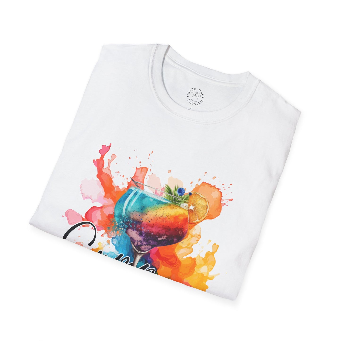 Colorful Artistic T-Shirt with Inspirational Design, Unisex Softstyle Tee, Gift for Art Lovers, Casual Wear, Birthday Gift Idea