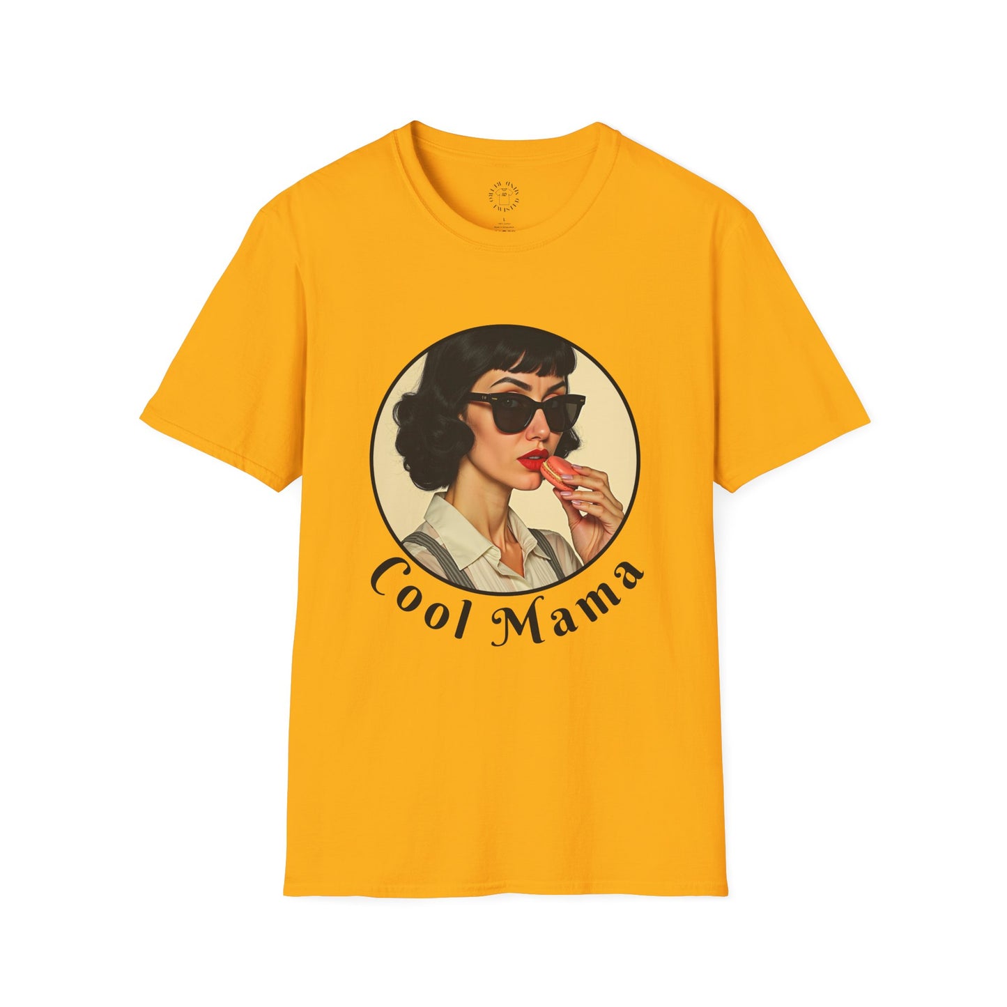 Cool Mama Unisex Softstyle T-Shirt - Retro Vintage Vibe,mom
