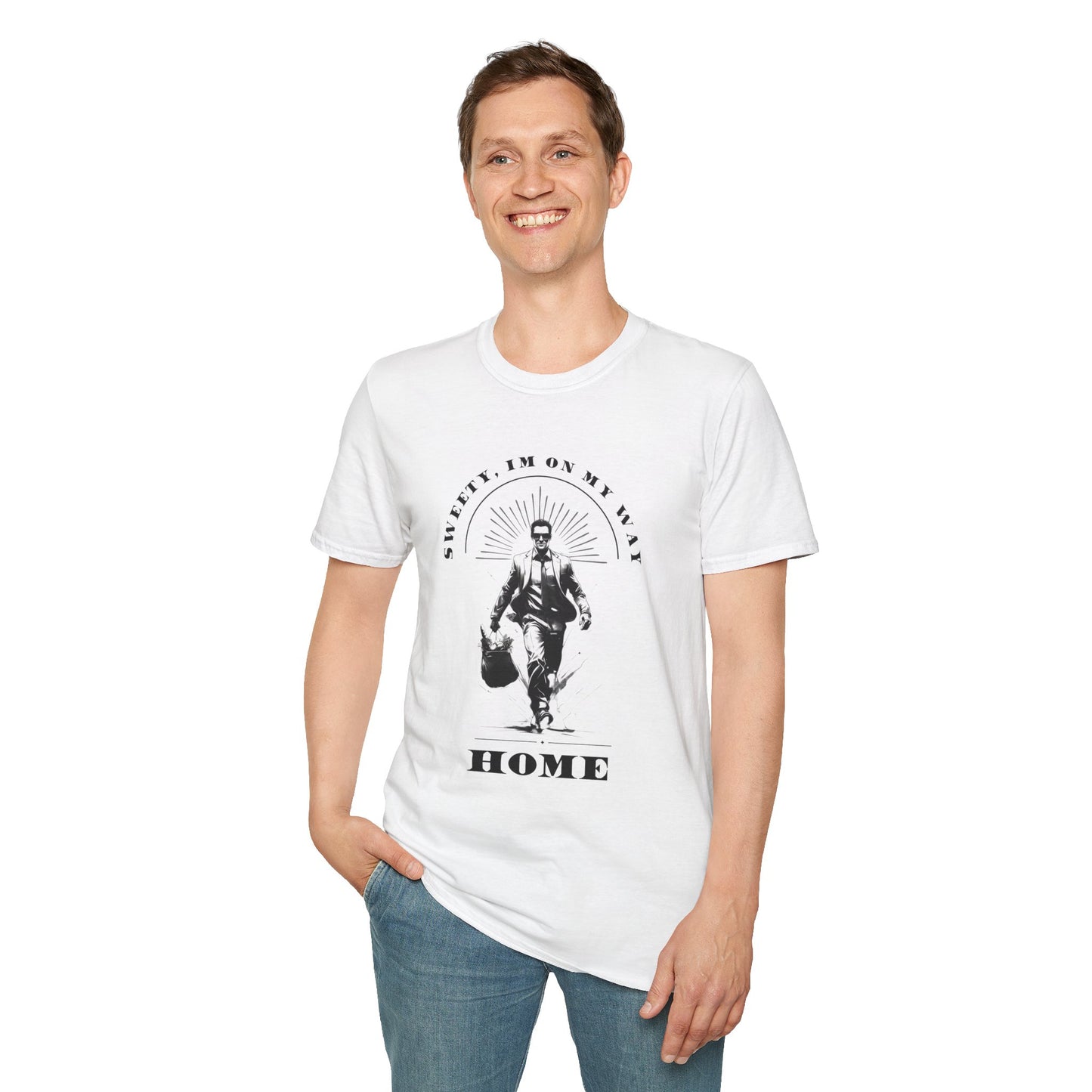 Homeward Bound Unisex Softstyle T-Shirt - Sweetie, I'm on My Way