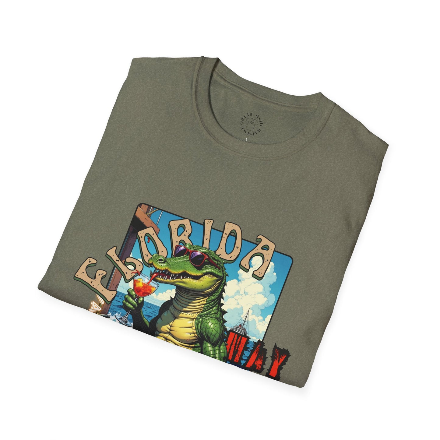 Florida Alligator Unisex Softstyle T-Shirt - Retro Vibe Casual Tee,vacation ,florida,