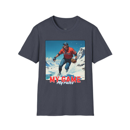 My Game My Rules Unisex Softstyle T-Shirt - Casual Fashion for Sports Lovers,sport , baseball,