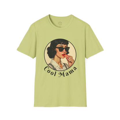 Cool Mama Unisex Softstyle T-Shirt - Retro Vintage Vibe,mom