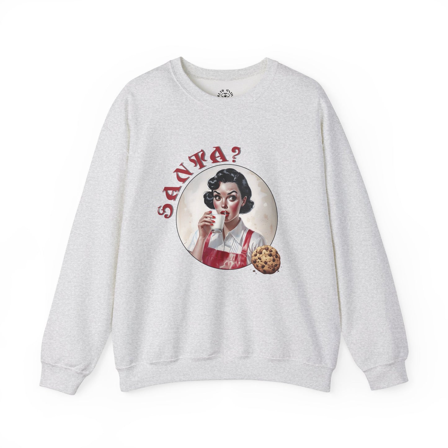 Funny Cookie Lover Sweatshirt - Retro Design - Santa? Christmas
