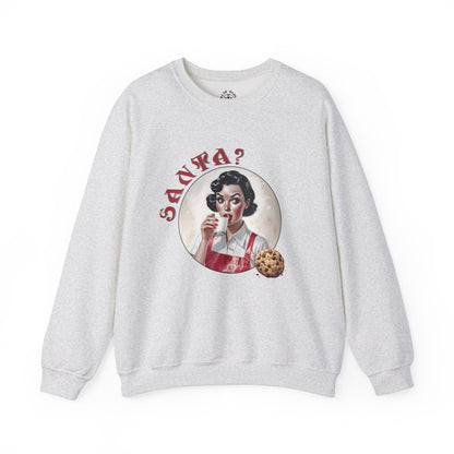 Funny Cookie Lover Sweatshirt - Retro Design - Santa? Christmas