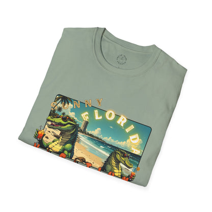 Sunny Florida Vacation T-Shirt - Unisex Softstyle Tee for Travel Lovers