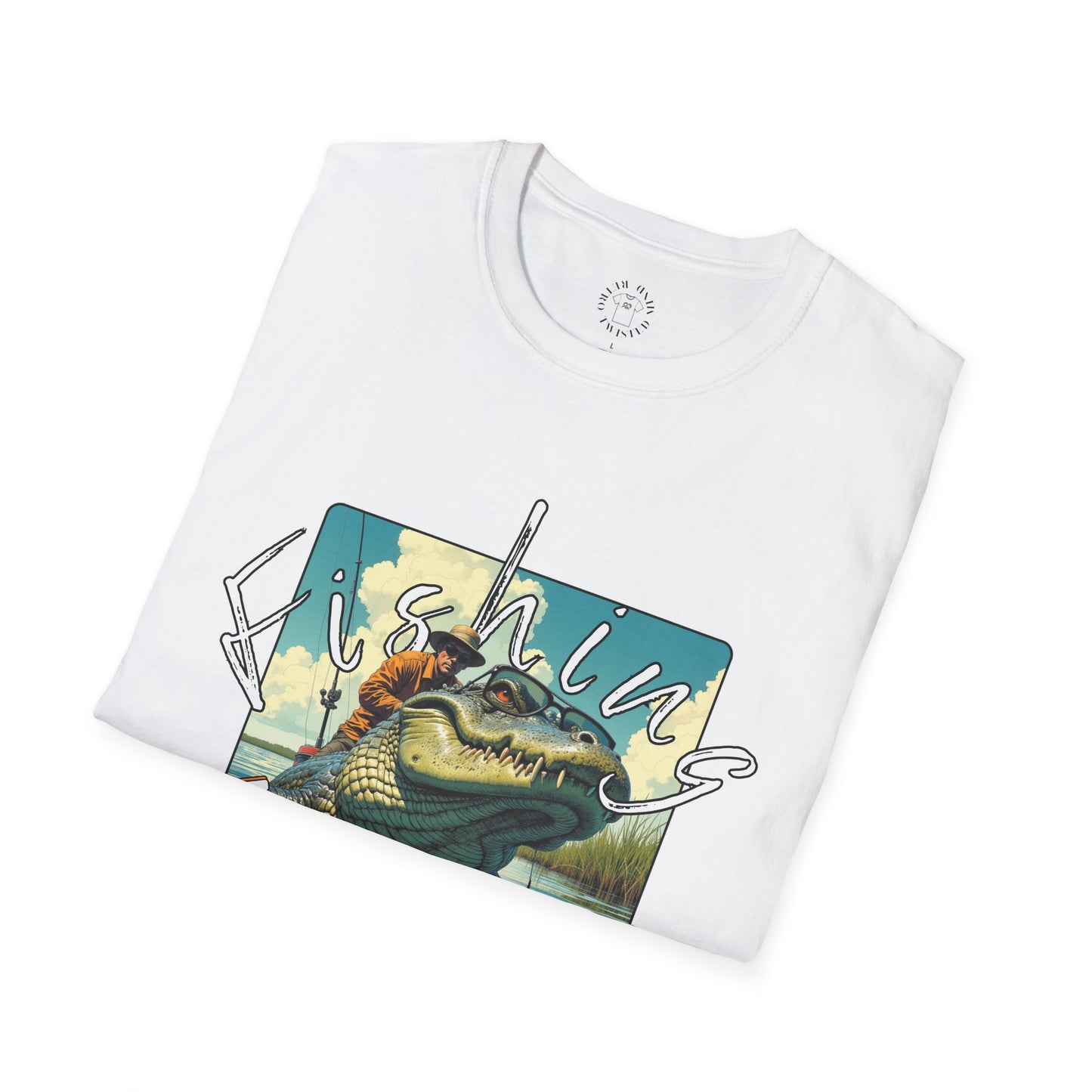 Fishing Like a Pro Unisex Softstyle T-Shirt,gator