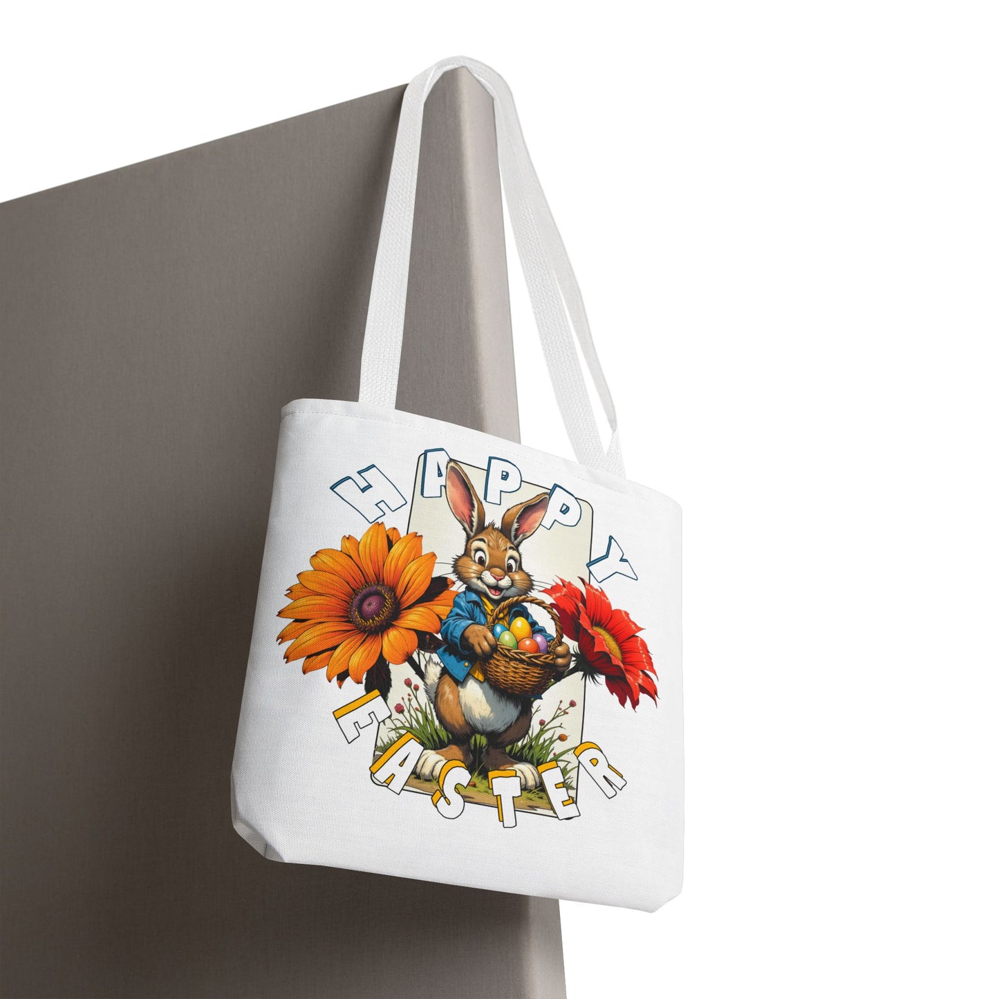 Happy Easter Bunny Tote Bag - Perfect Spring Accessory, Easter bunny
