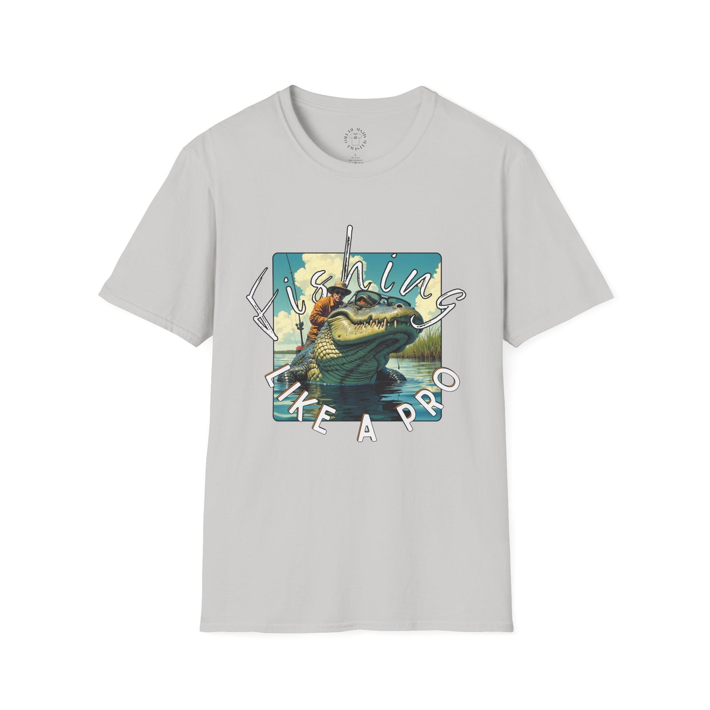 Fishing Like a Pro Unisex Softstyle T-Shirt,gator
