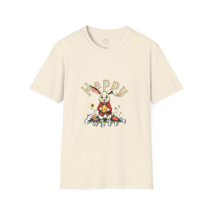 Happy Easter Unisex Softstyle T-shirt - Spring Celebration Tee,easter bunny
