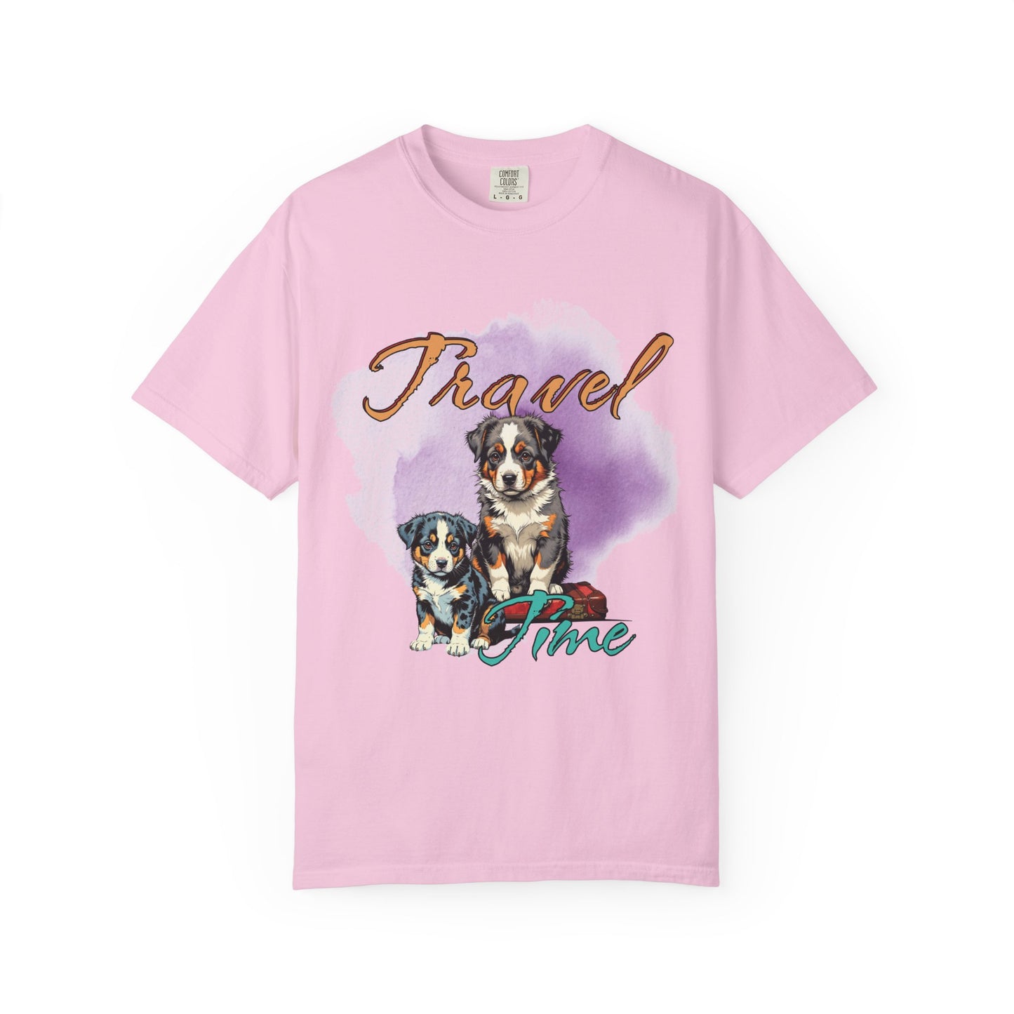 Travel Time Dog Lovers Unisex T-Shirt, Vintage Pet Tee, Dog Travel Shirt, Cute Pet Lover Gift, Animal Adventure Apparel