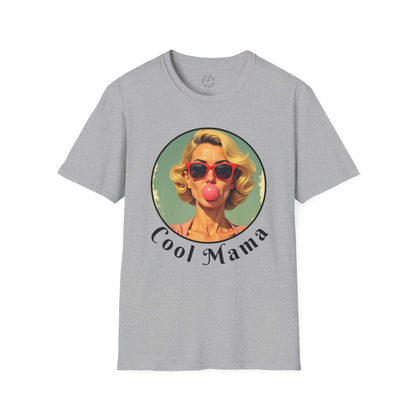 Cool Mama Unisex Softstyle T-Shirt - Trendy Humor Tee for Moms