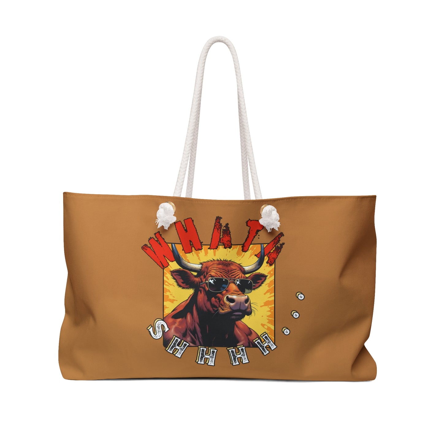 Cool Cow Weekender Bag - Stylish Travel Tote for Adventurers,bull