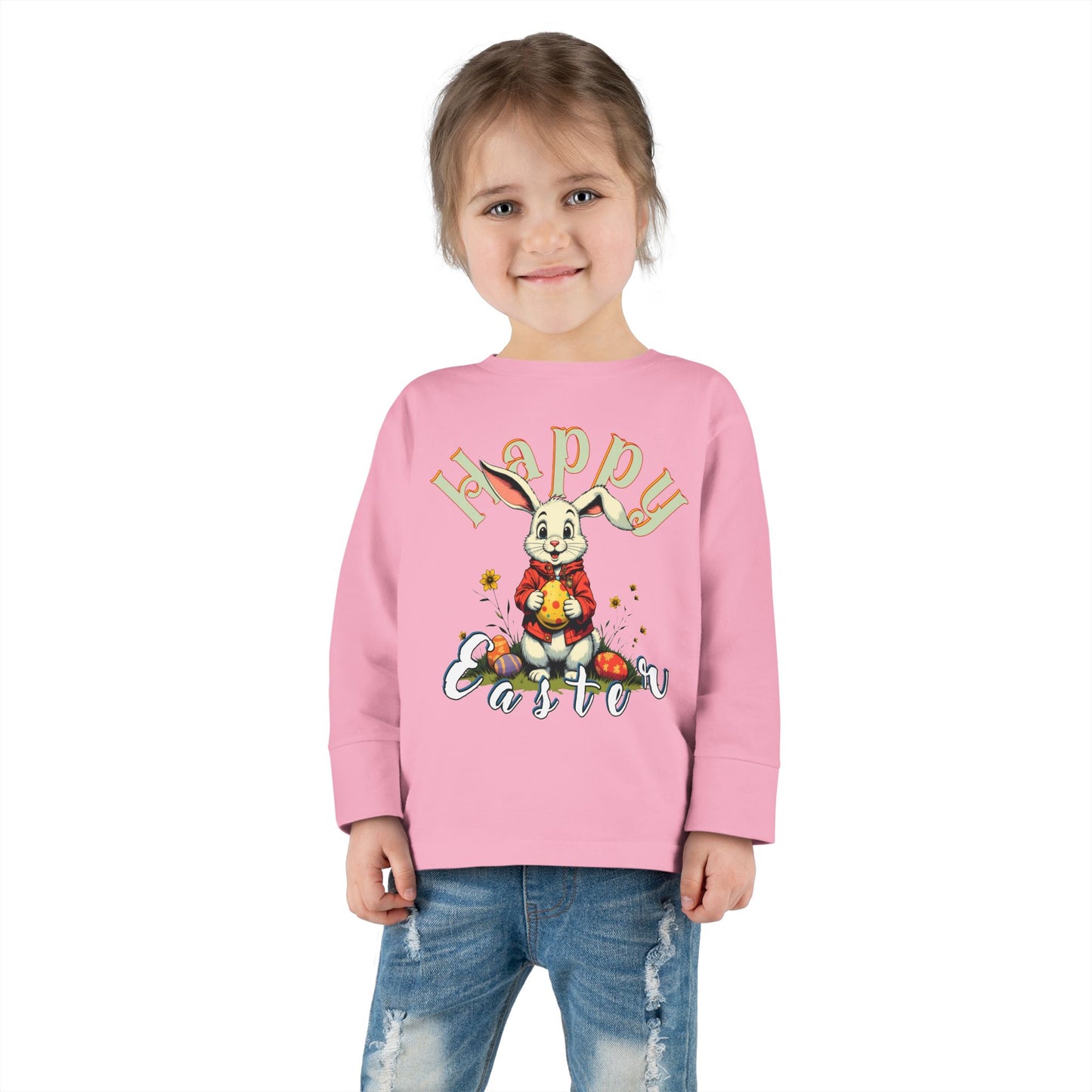 Happy Easter Toddler Long Sleeve Tee,baby